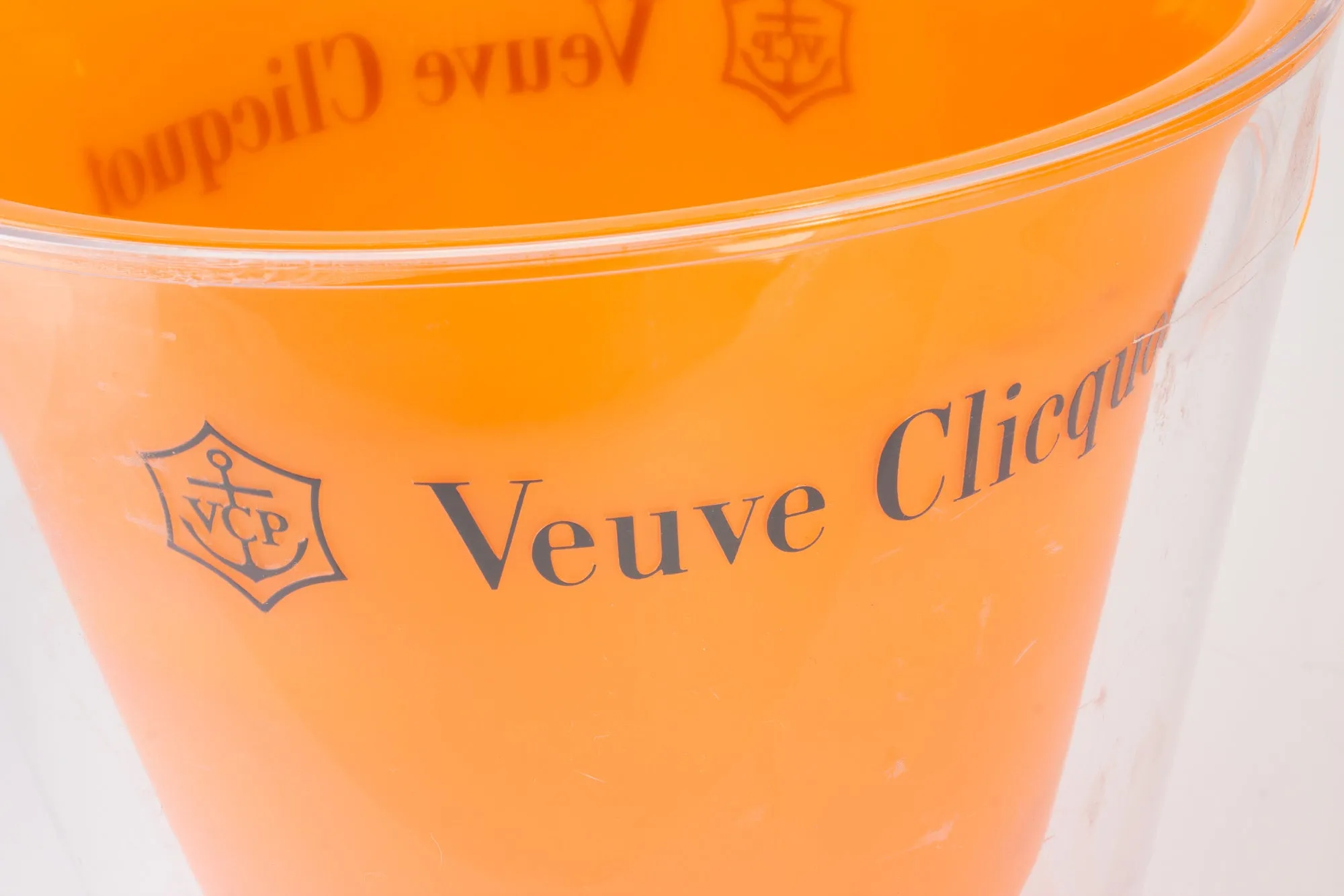 Vintage Acrylic Veuve Clicquot Insulated Ice Bucket
