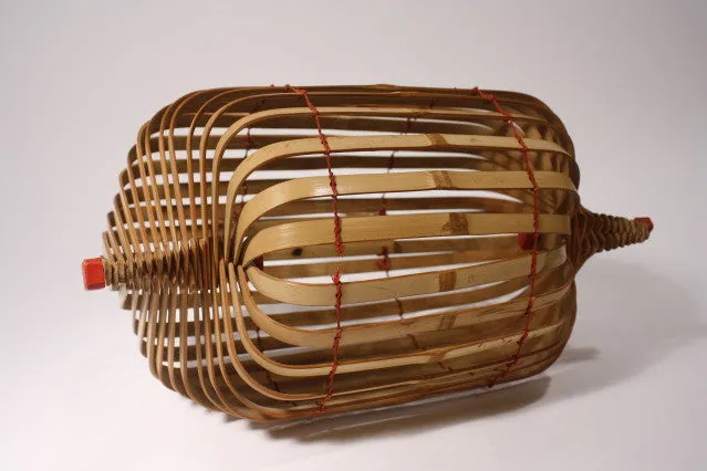 Vintage Bamboo Basket Handbag