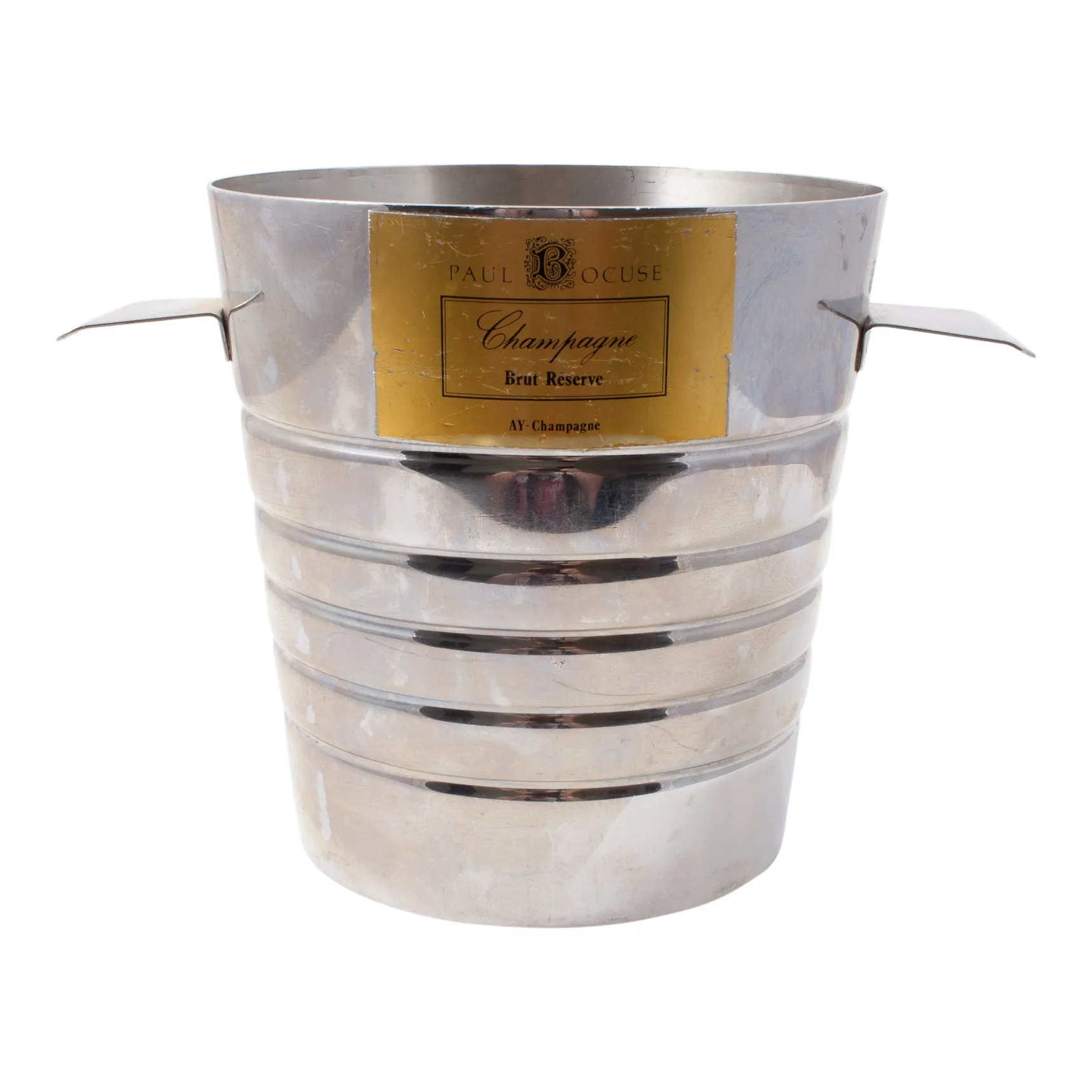 Vintage Stainless Steel Paul Bocuse Champagne Bucket found in France
