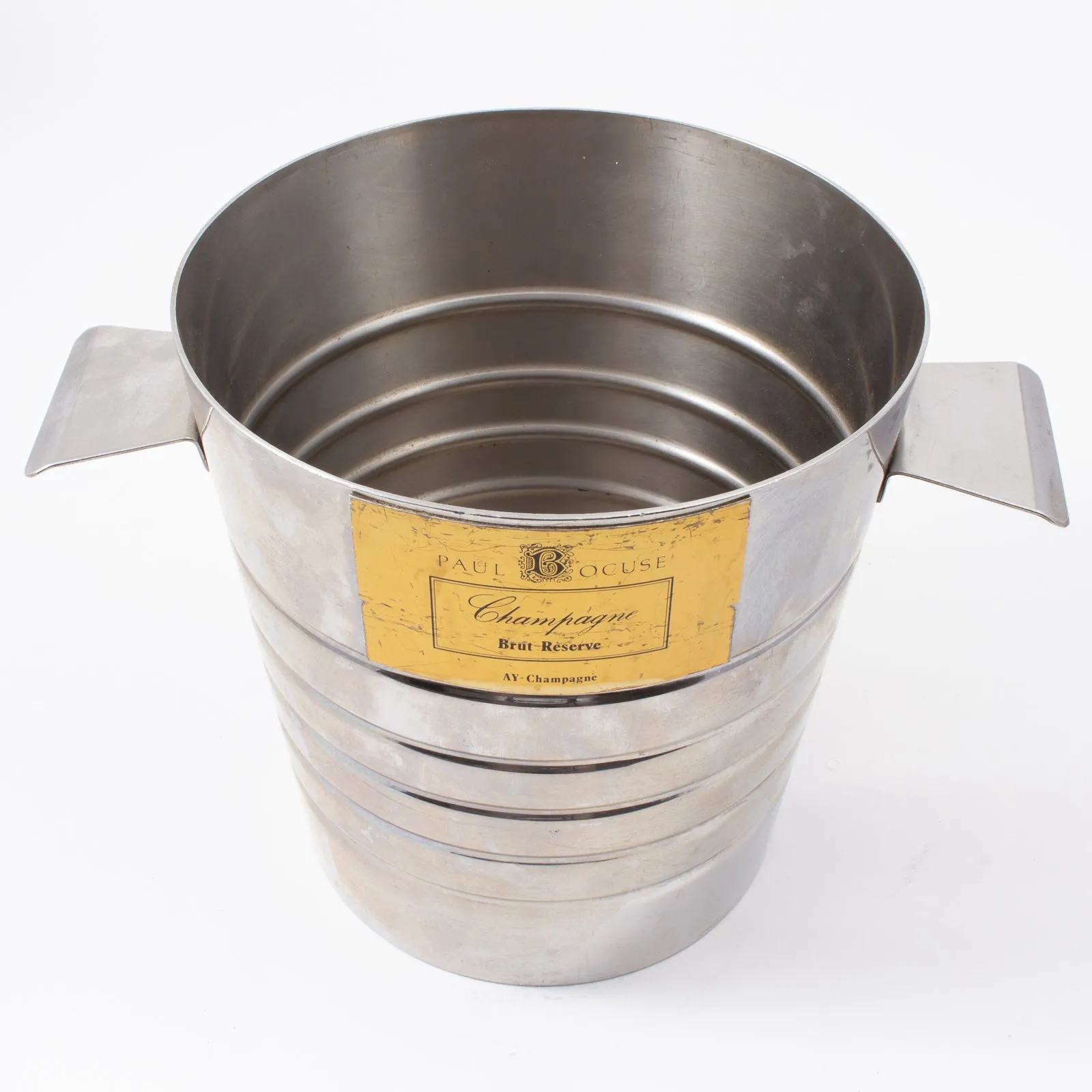 Vintage Stainless Steel Paul Bocuse Champagne Bucket found in France