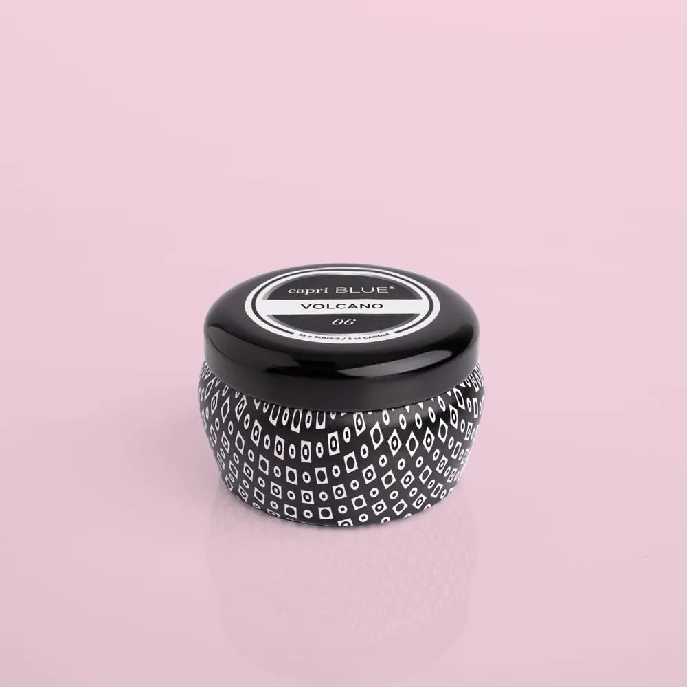 Volcano Signature Black Mini Tin Candle