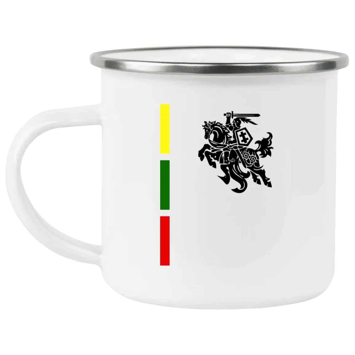 Warrior Vytis - 12 oz. Enamel Camping Mug