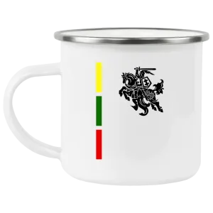 Warrior Vytis - 12 oz. Enamel Camping Mug