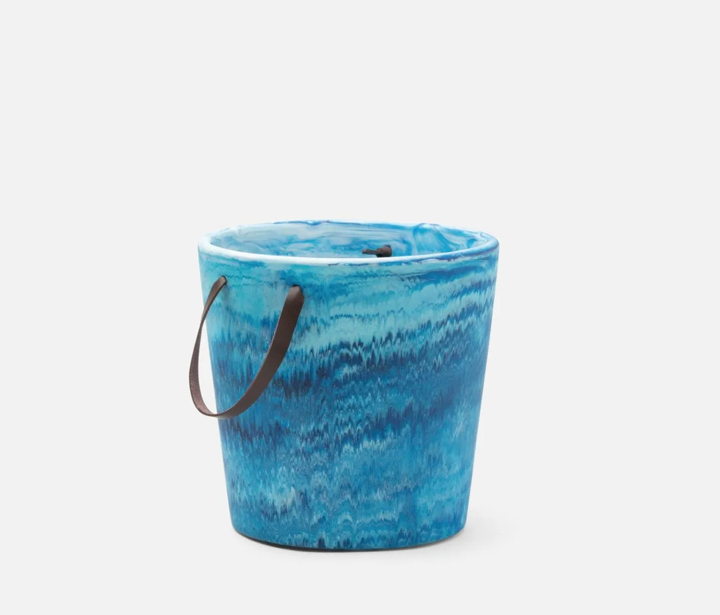 Wesley Blue Swirled Ice Bucket