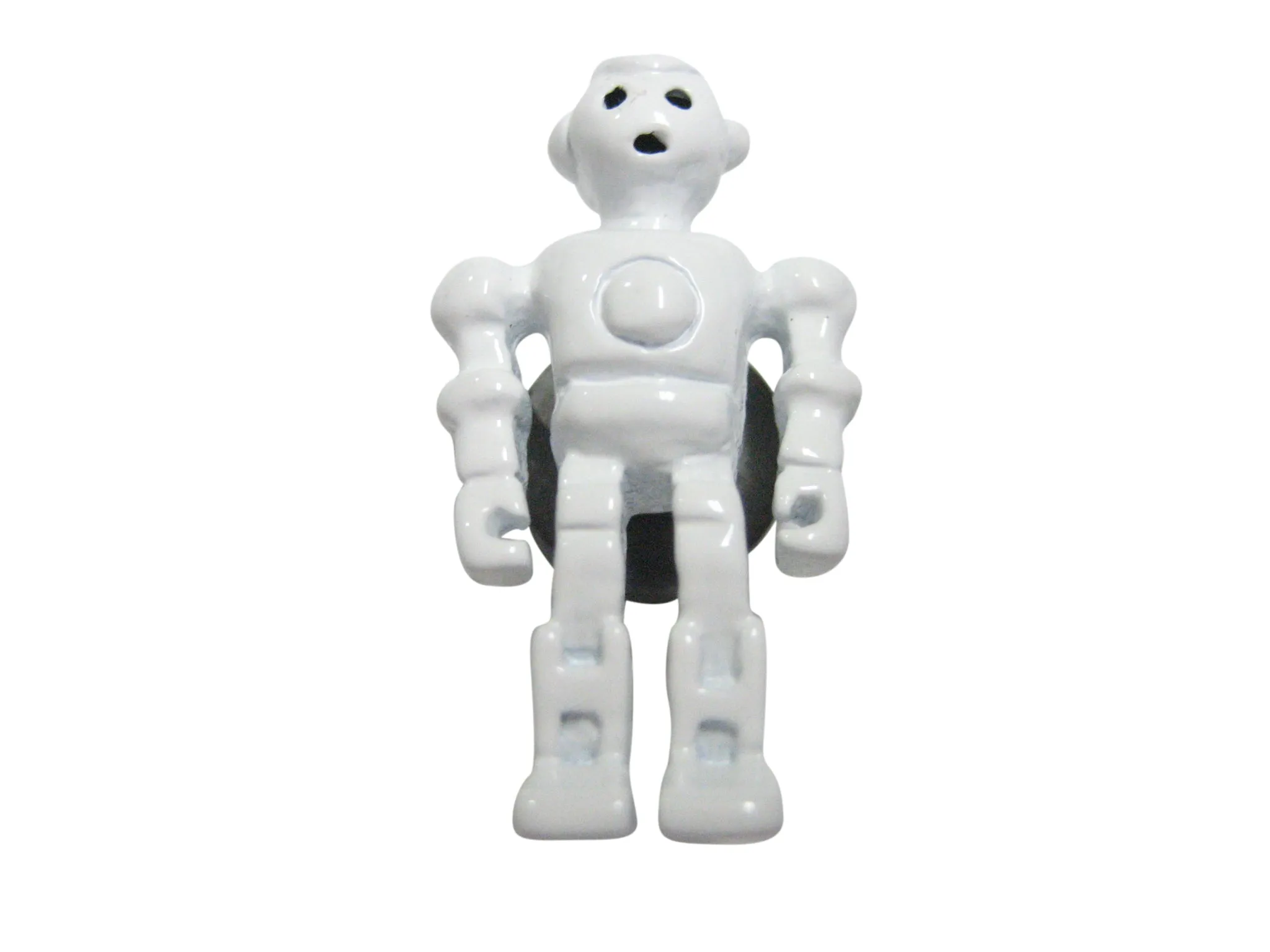 White Full Creepy Robot Magnet