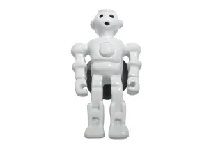 White Full Creepy Robot Magnet