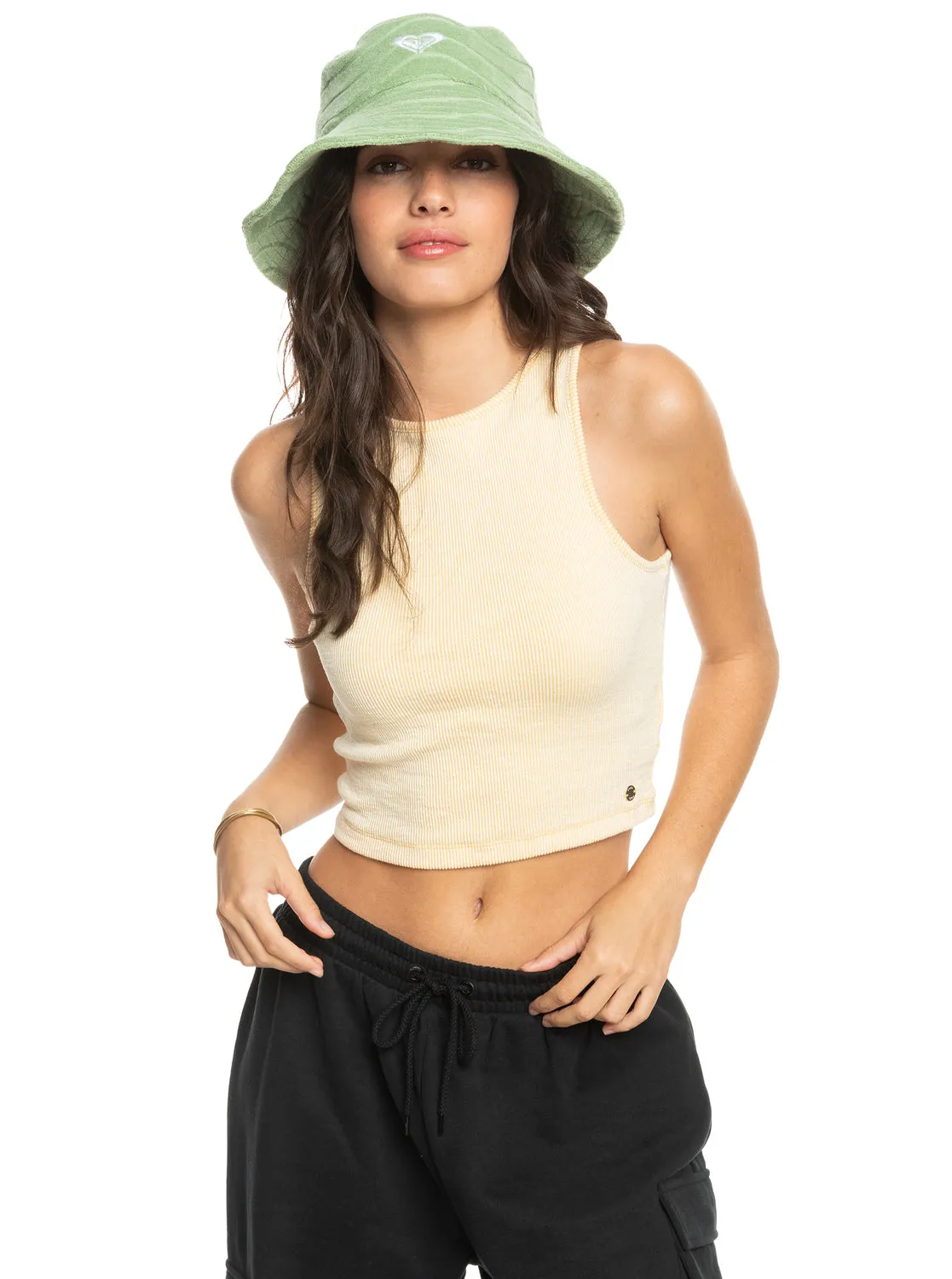 Womens Sunny Palm Bucket Hat