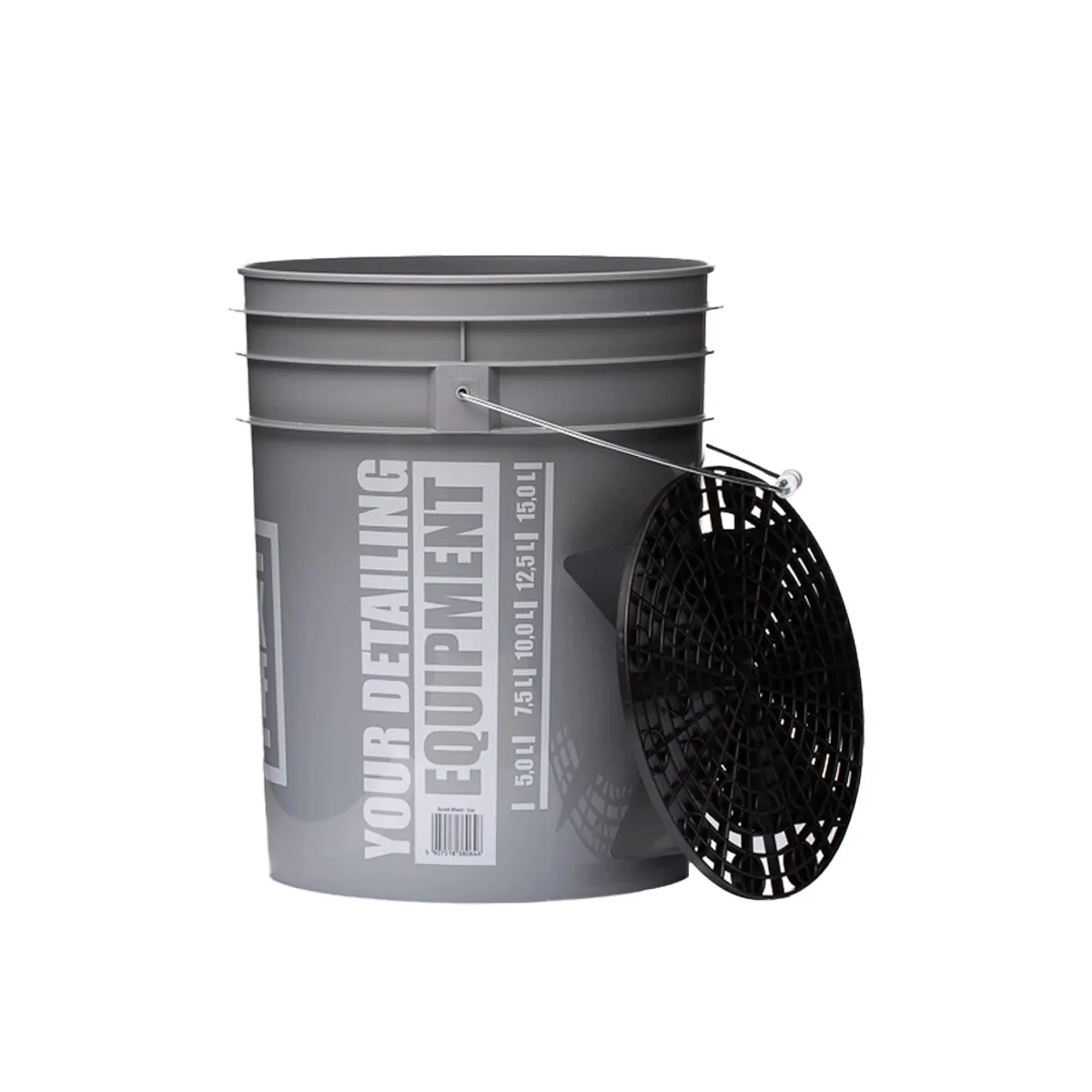 Work Stuff Bucket Grey Wheels   Black Separator