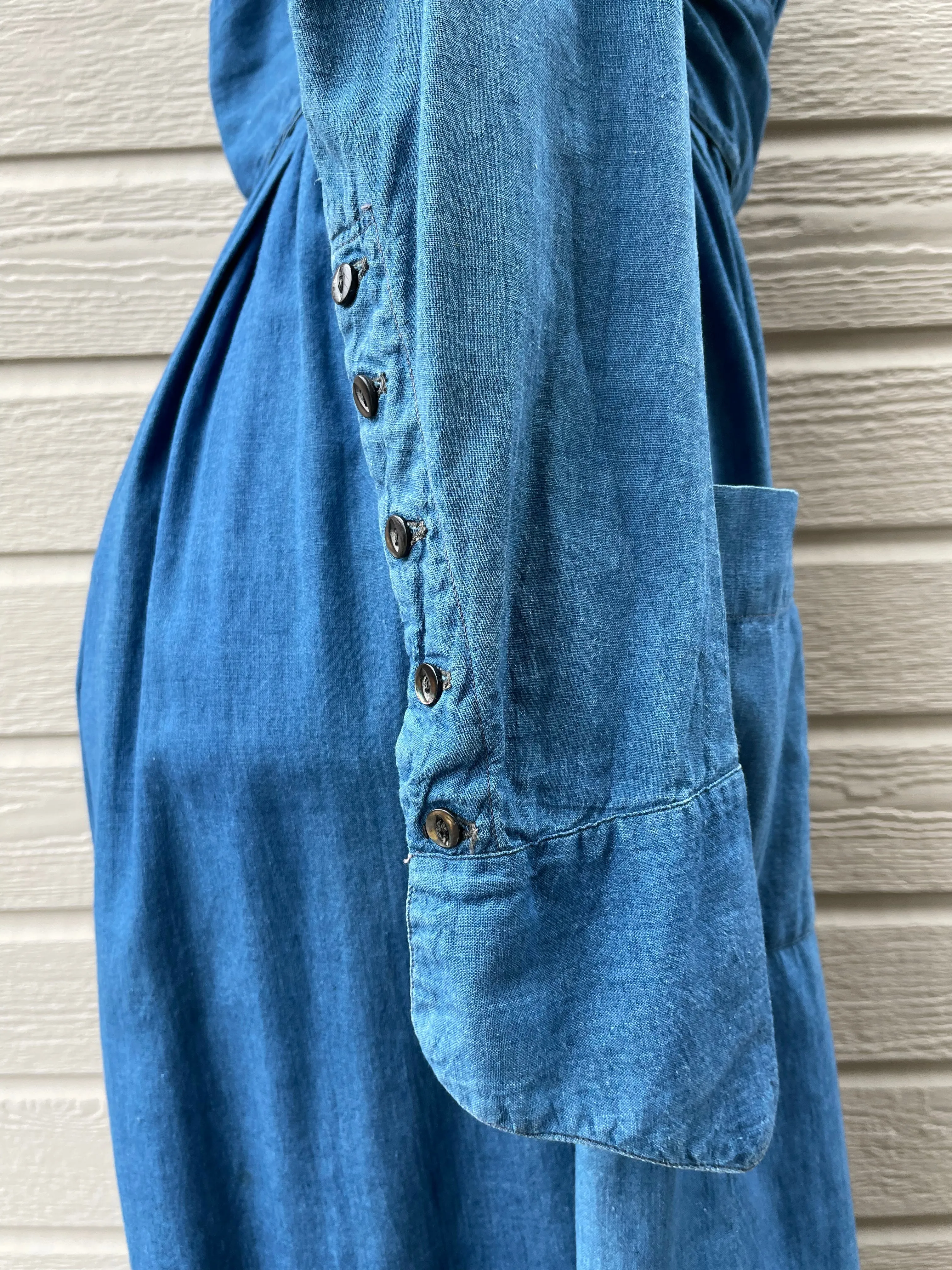 WWI Era Indigo Selvedge Workwear Dress