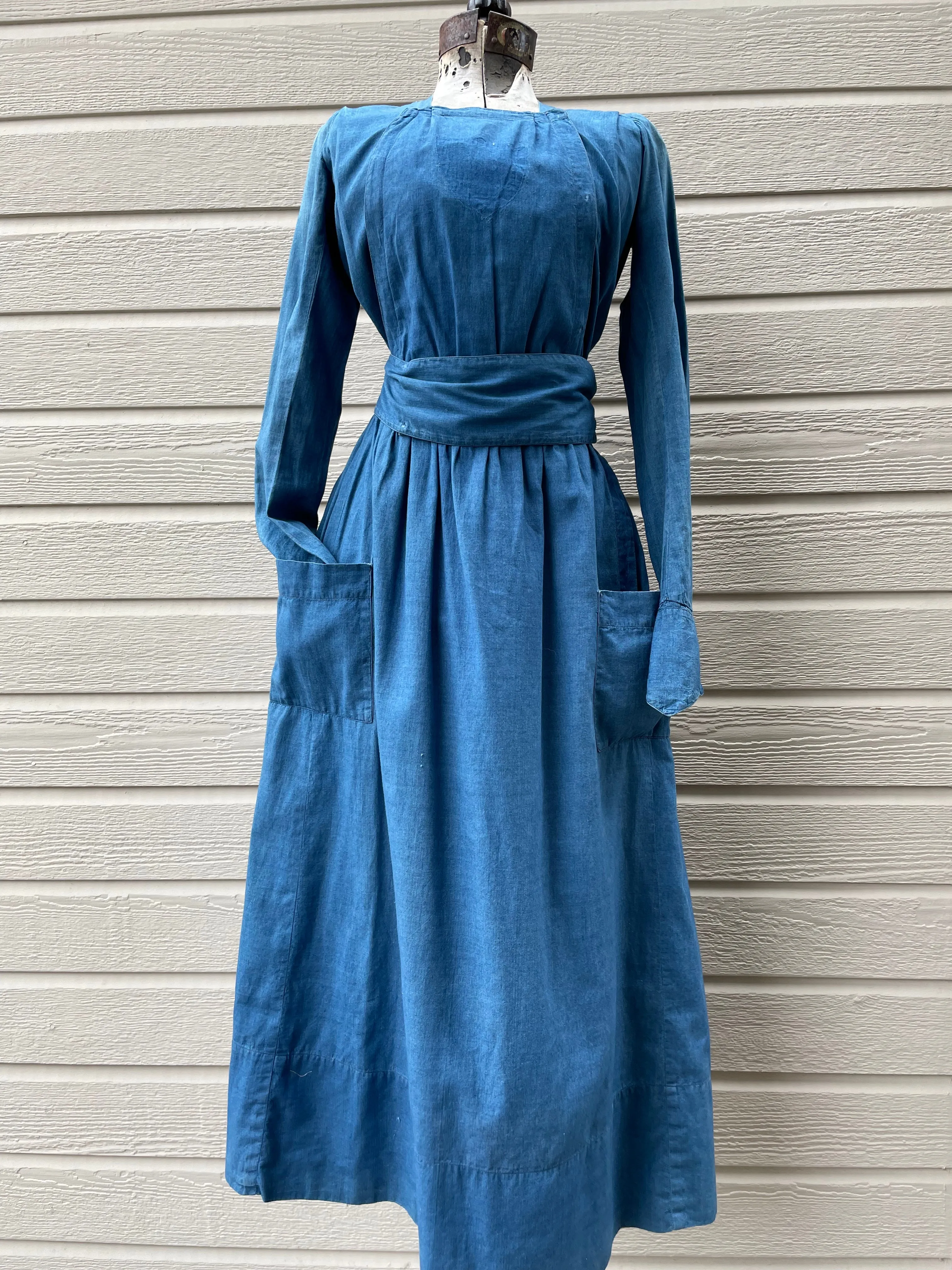 WWI Era Indigo Selvedge Workwear Dress