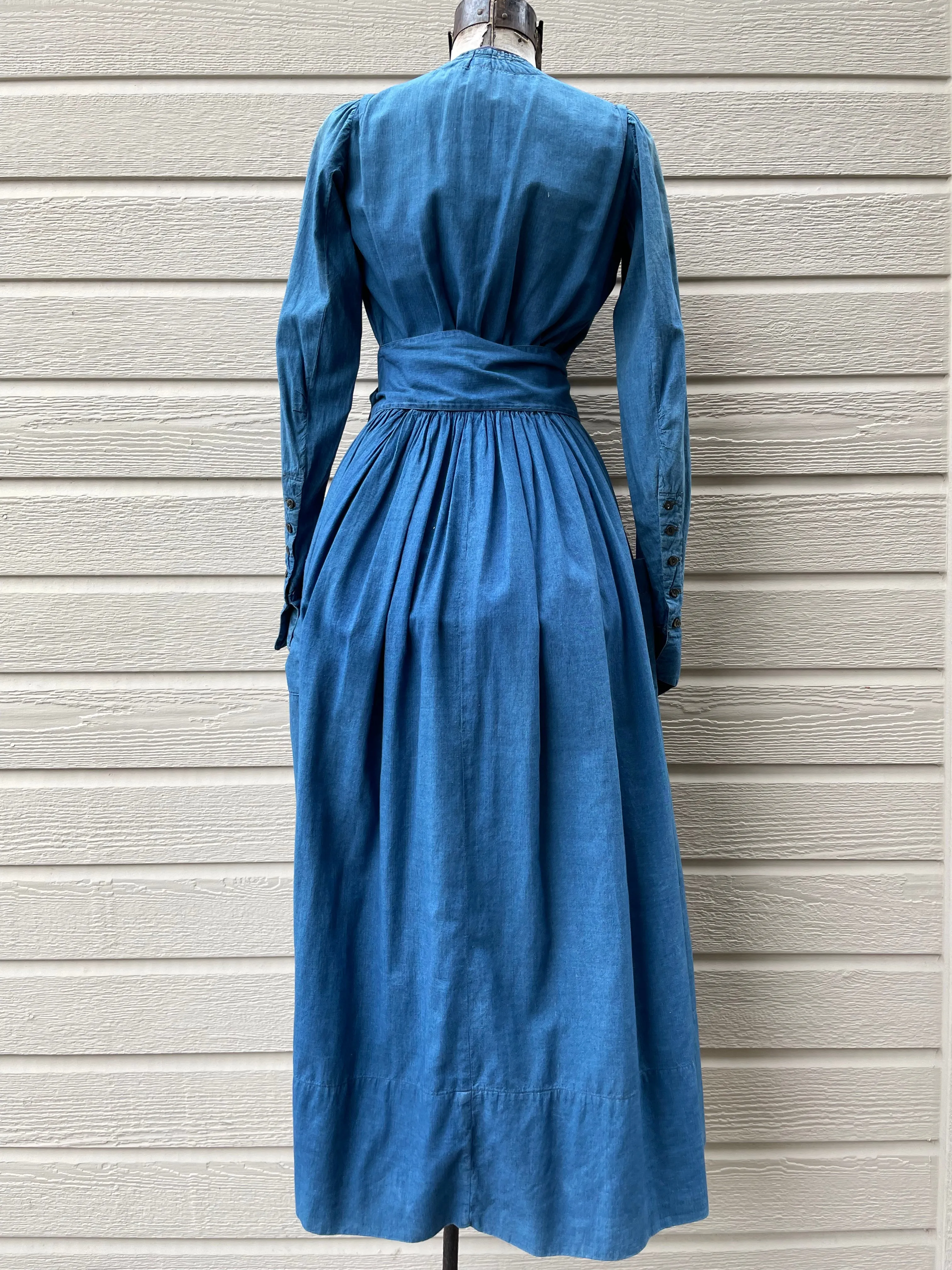 WWI Era Indigo Selvedge Workwear Dress
