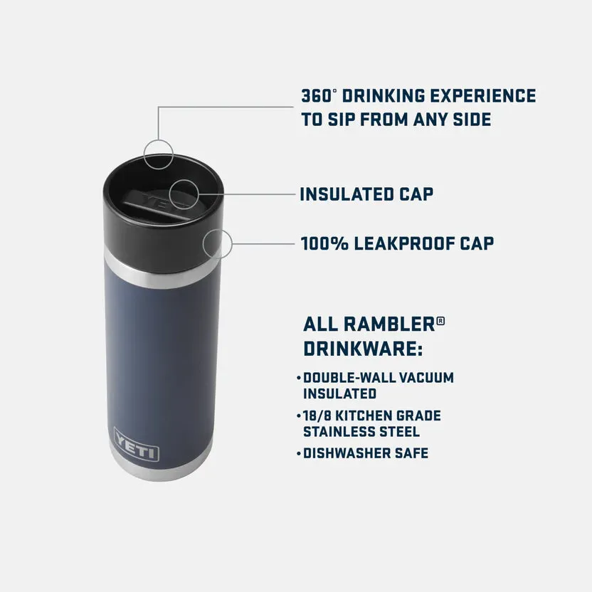 YETI Rambler Bottle with Hotshot Cap 18 oz (532ml)